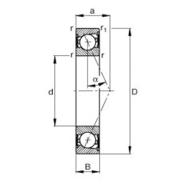 Bearing B7000-E-2RSD-T-P4S FAG