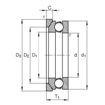 Bearing 53232-MP + U232 FAG