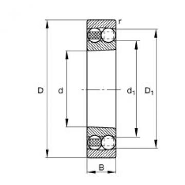 Bearing 1208-K-TVH-C3 FAG