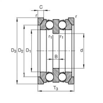 Bearing 54205 + U205 FAG