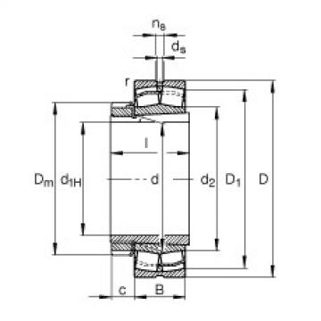 Bearing 21309-E1-K + H309 FAG