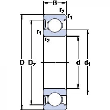 Bearing 6018-RS1 SKF