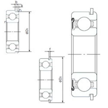 Bearing 6022ZNR NACHI