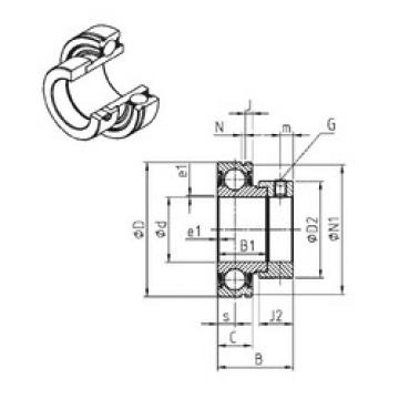 Bearing CES208-24 SNR