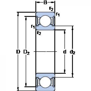 Bearing D/W R6-2RZ SKF