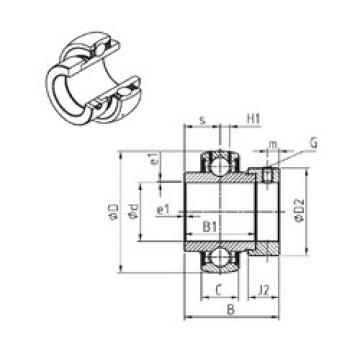 Bearing EX205-14 SNR