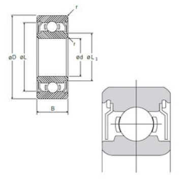 Bearing L-1040X2ZZ NMB