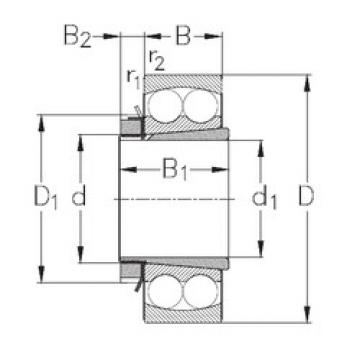 Bearing 1206-K+H206 NKE