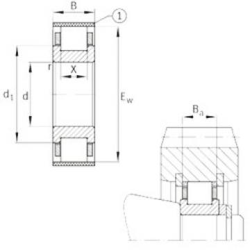 Bearing RN205-E-MPBX FAG