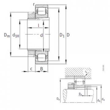 Bearing 20211-K-TVP-C3+H211 FAG