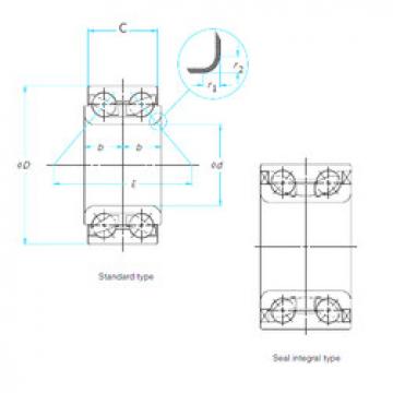 Bearing 28-DE08A11LLXCS40PX1/L260 NTN