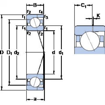 Bearing 7002 CD/P4AH SKF