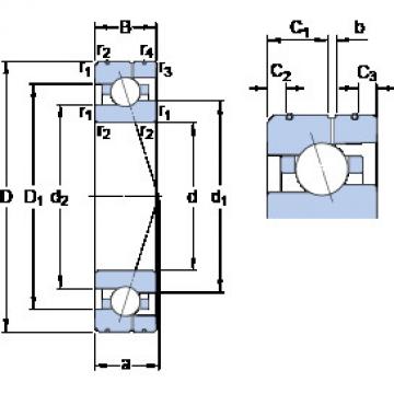 Bearing 7020 CE/P4AL SKF