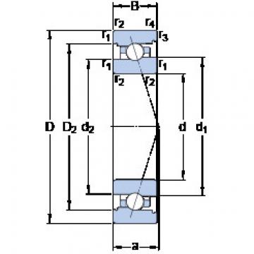 Bearing 7011 CB/HCP4A SKF