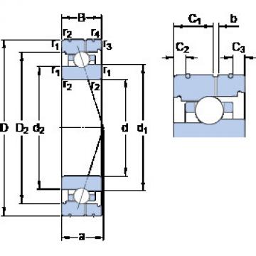 Bearing 7017 ACB/P4AL SKF