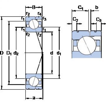 Bearing 7010 CD/HCP4AL SKF