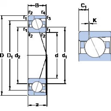 Bearing 7011 ACD/HCP4AH1 SKF