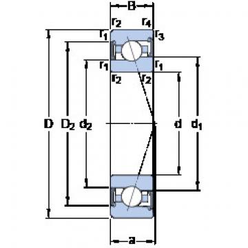 Bearing S7000 CE/P4A SKF