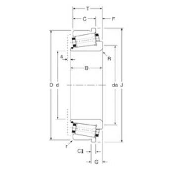 Bearing 100031X/100080C Gamet