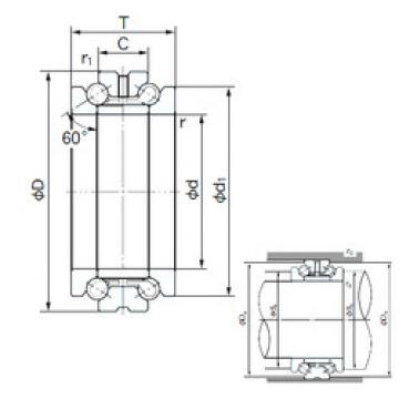 Bearing 100TAD20 NACHI