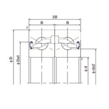 Bearing 17TAB04DF-2LR NACHI