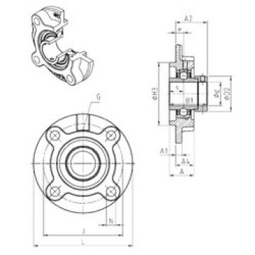 Bearing EXFC203 SNR