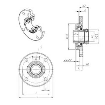 Bearing EXFCE208 SNR