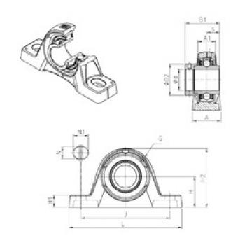 Bearing EXPLE210 SNR