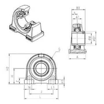 Bearing UCPA205 SNR