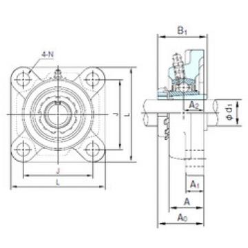 Bearing UKF307+H2307 NACHI