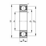 Bearing 61810-2RSR-Y FAG