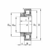 Bearing 20206-K-TVP-C3 + H206 FAG